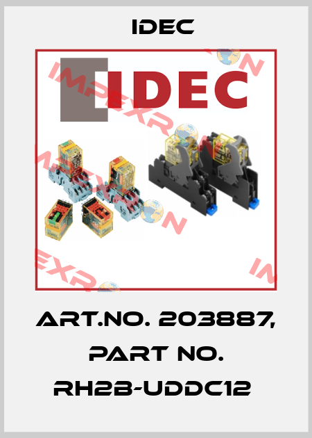 Art.No. 203887, Part No. RH2B-UDDC12  Idec