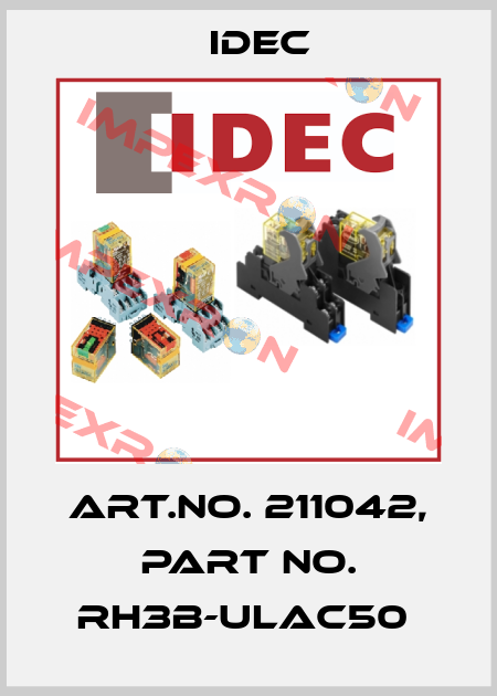 Art.No. 211042, Part No. RH3B-ULAC50  Idec