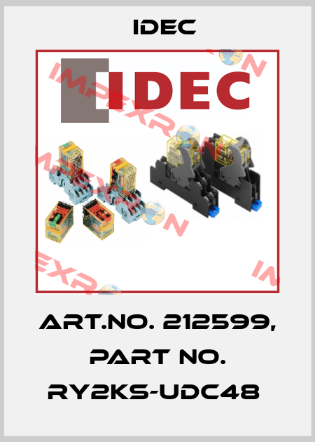 Art.No. 212599, Part No. RY2KS-UDC48  Idec