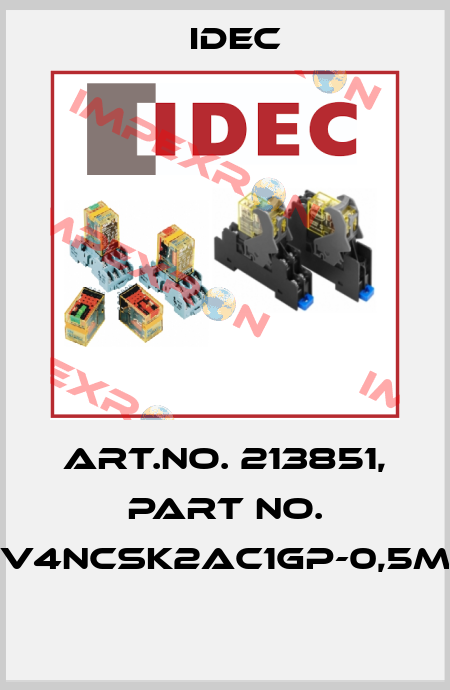 Art.No. 213851, Part No. V4NCSK2AC1GP-0,5M  Idec