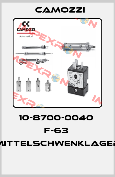 10-8700-0040  F-63  MITTELSCHWENKLAGER  Camozzi