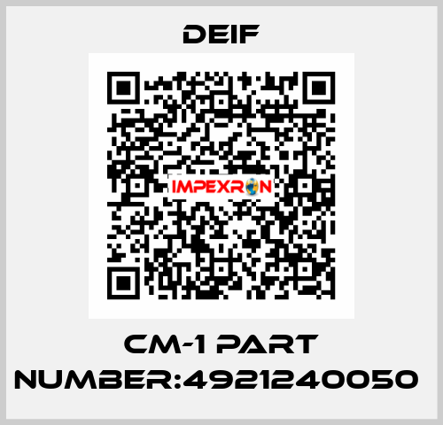 CM-1 part number:4921240050  Deif