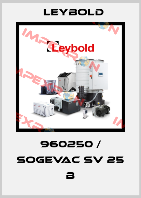 960250 / SOGEVAC SV 25 B Leybold