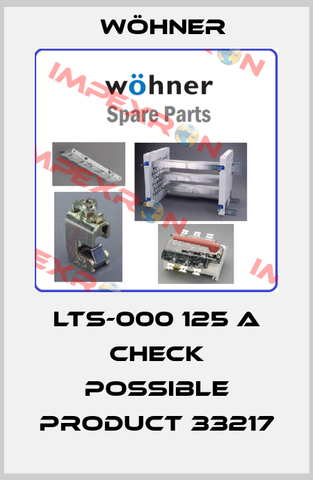 LTS-000 125 A check possible product 33217 Wöhner