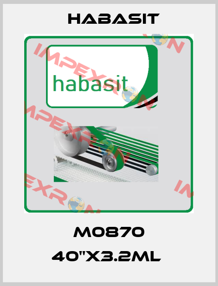 M0870 40"X3.2ML  Habasit