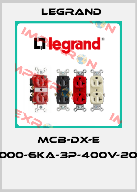 MCB-DX-E 6000-6kA-3P-400V-20A  Legrand