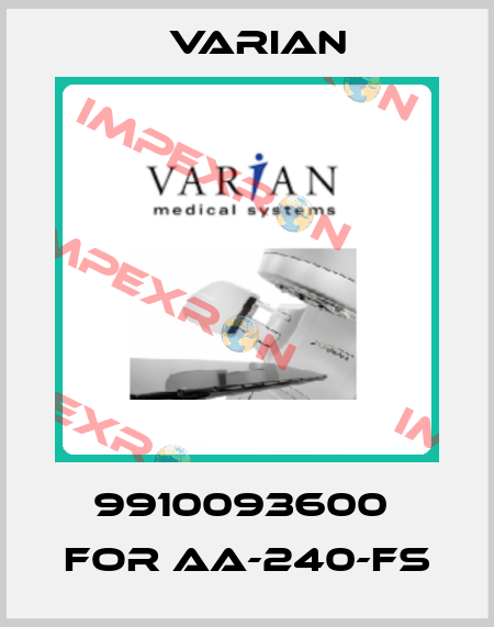 9910093600  for AA-240-FS Varian