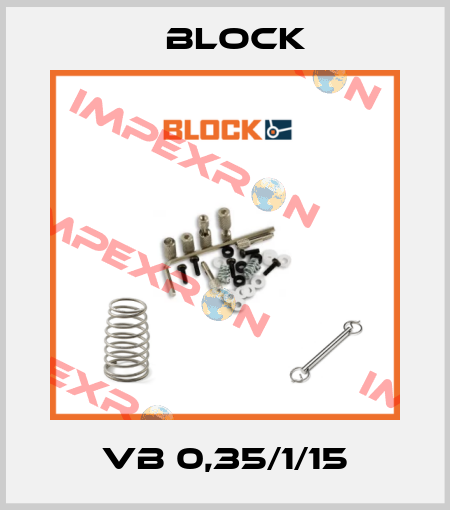 VB 0,35/1/15 Block
