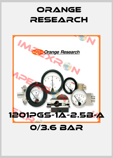 1201pgs-1a-2.5b-a 0/3.6 bar Orange Research