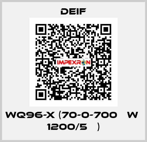 WQ96-x (70-0-700 кW  1200/5А ) Deif