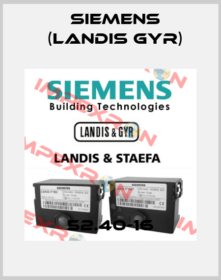 52.40-16 Siemens (Landis Gyr)