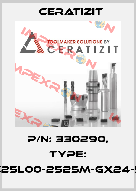 P/N: 330290, Type: E25L00-2525M-GX24-5 Ceratizit