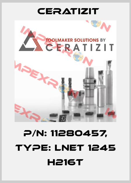 P/N: 11280457, Type: LNET 1245 H216T Ceratizit