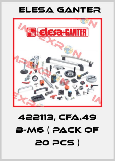 422113, CFA.49 B-M6 ( pack of 20 pcs ) Elesa Ganter