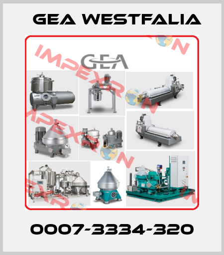 0007-3334-320 Gea Westfalia