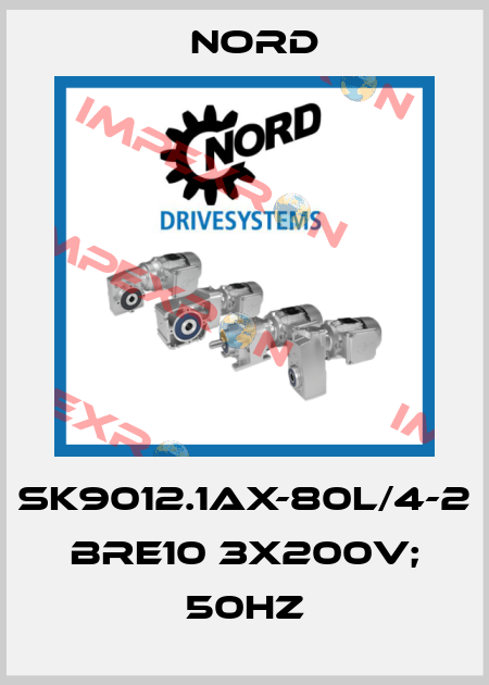 SK9012.1AX-80L/4-2 BRE10 3X200V; 50Hz Nord