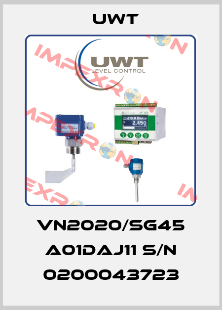 VN2020/SG45 A01DAJ11 S/N 0200043723 Uwt
