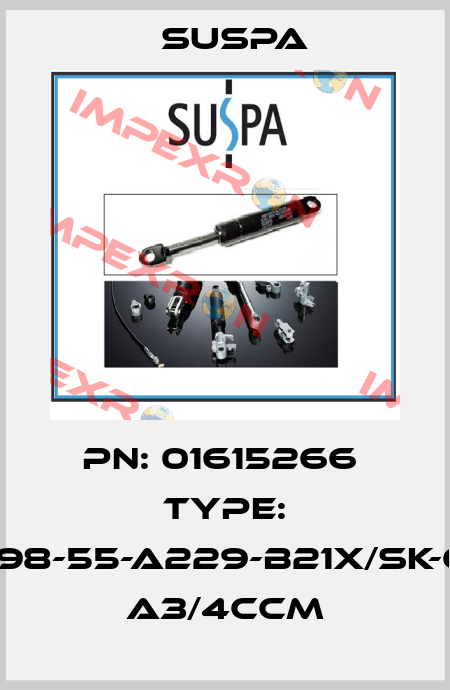 PN: 01615266  Type: 16-4-98-55-A229-B21X/SK-600N A3/4ccm Suspa