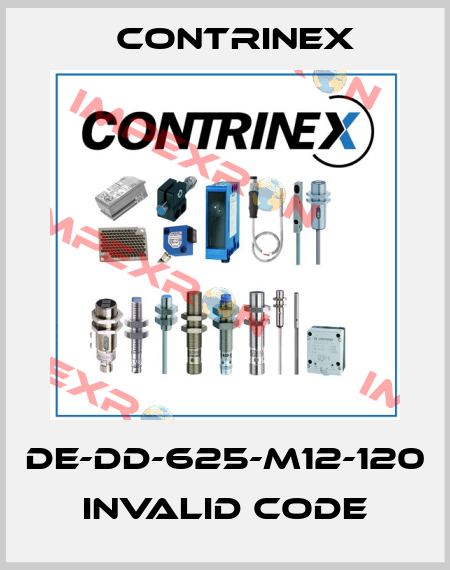 DE-DD-625-M12-120 invalid code Contrinex