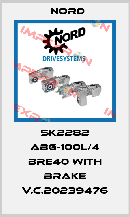 SK2282 ABG-100L/4 BRE40 with brake V.C.20239476 Nord