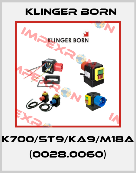 K700/ST9/KA9/M18A (0028.0060) Klinger Born