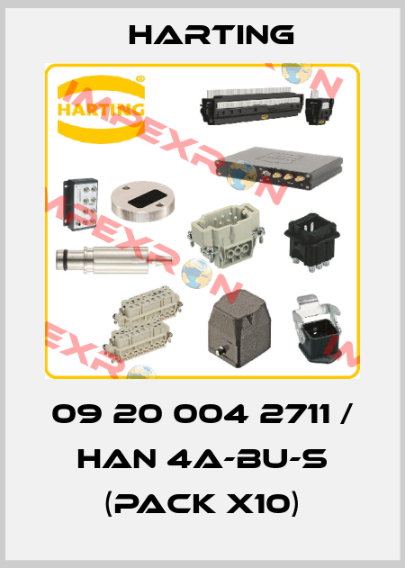 09 20 004 2711 / Han 4A-BU-S (pack x10) Harting