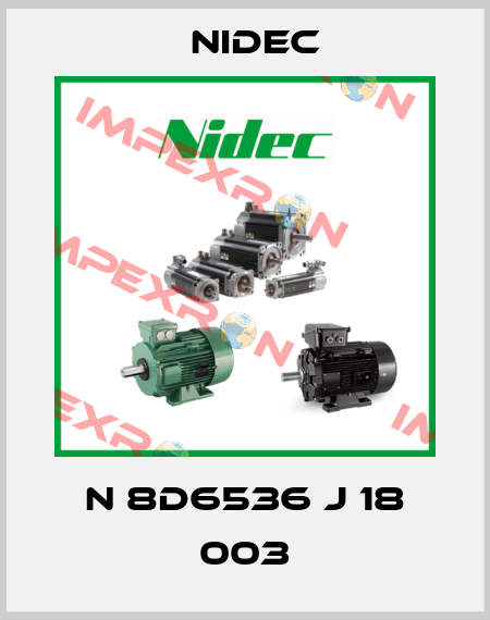 N 8D6536 J 18 003 Nidec