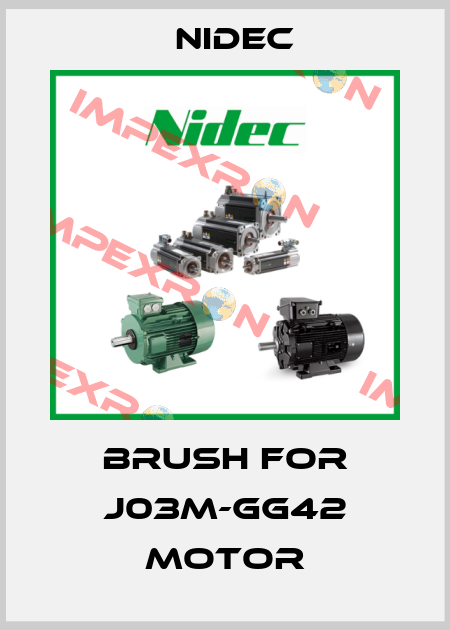 Brush for J03M-GG42 motor Nidec