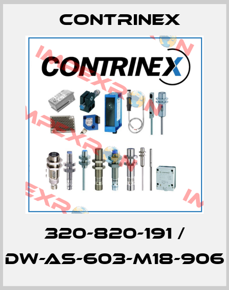320-820-191 / DW-AS-603-M18-906 Contrinex