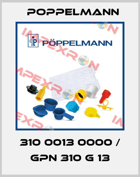 310 0013 0000 / GPN 310 G 13 Poppelmann