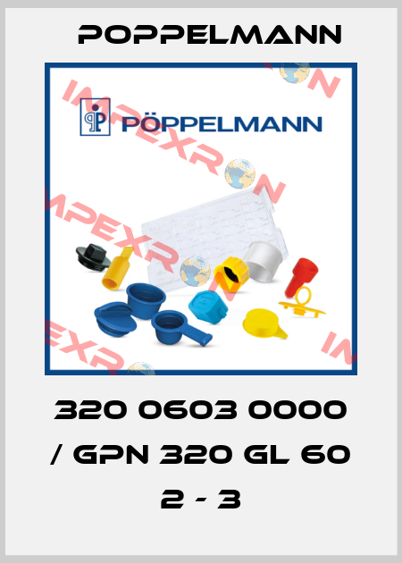 320 0603 0000 / GPN 320 GL 60 2 - 3 Poppelmann