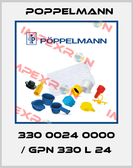 330 0024 0000 / GPN 330 L 24 Poppelmann
