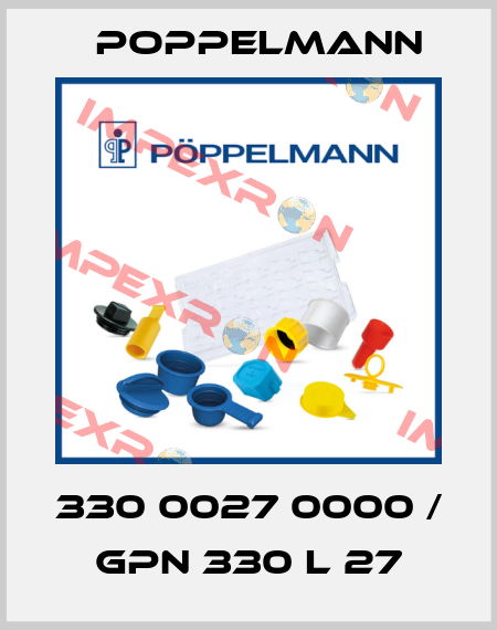 330 0027 0000 / GPN 330 L 27 Poppelmann