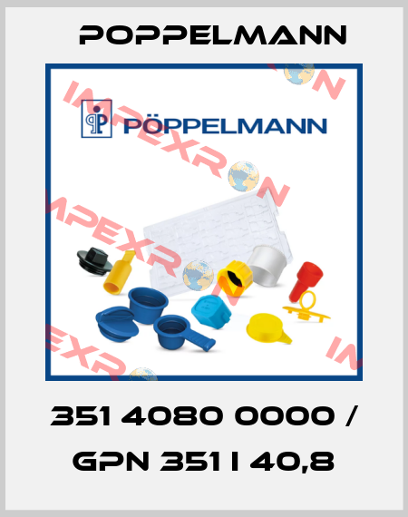 351 4080 0000 / GPN 351 I 40,8 Poppelmann