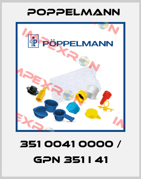351 0041 0000 / GPN 351 I 41 Poppelmann