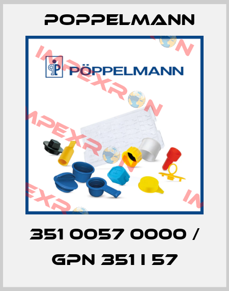 351 0057 0000 / GPN 351 I 57 Poppelmann