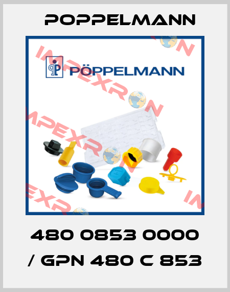 480 0853 0000 / GPN 480 C 853 Poppelmann