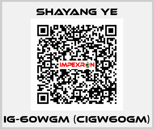 IG-60WGM (CIGW60GM) SHAYANG YE