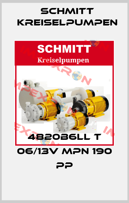 4820B6LL T 06/13v MPN 190 PP Schmitt Kreiselpumpen