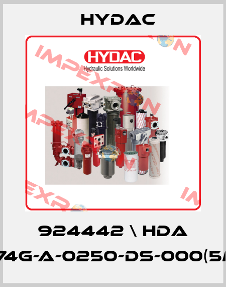 924442 \ HDA 474G-A-0250-DS-000(5m) Hydac