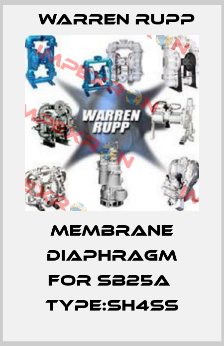 Membrane diaphragm for SB25A  TYPE:SH4SS Warren Rupp