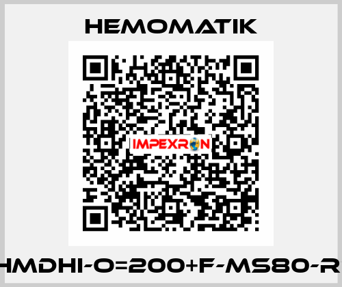 HMDHI-O=200+F-MS80-R1 Hemomatik