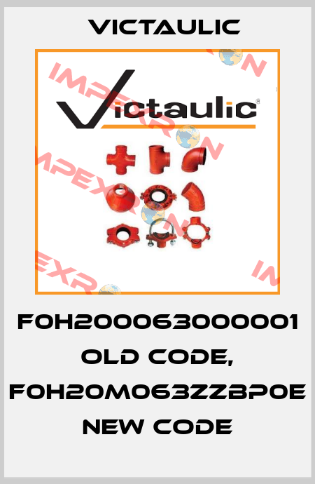 F0H200063000001 old code, F0H20M063ZZBP0E new code Victaulic