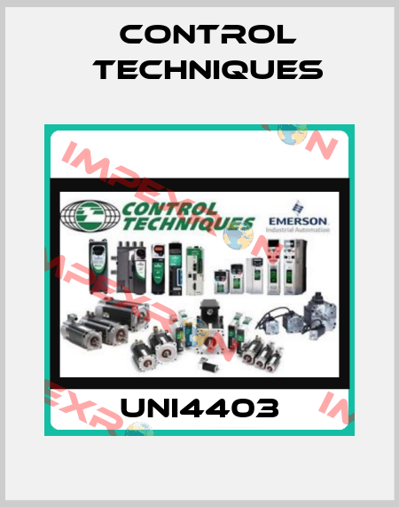 UNI4403 Control Techniques