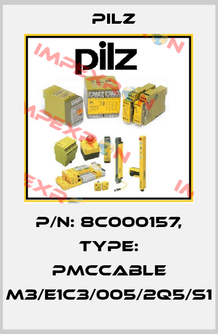 p/n: 8C000157, Type: PMCcable M3/E1C3/005/2Q5/S1 Pilz