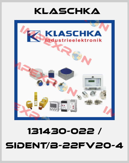 131430-022 / SIDENT/B-22fv20-4 Klaschka