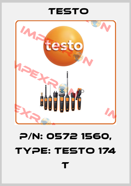 P/N: 0572 1560, Type: Testo 174 T Testo