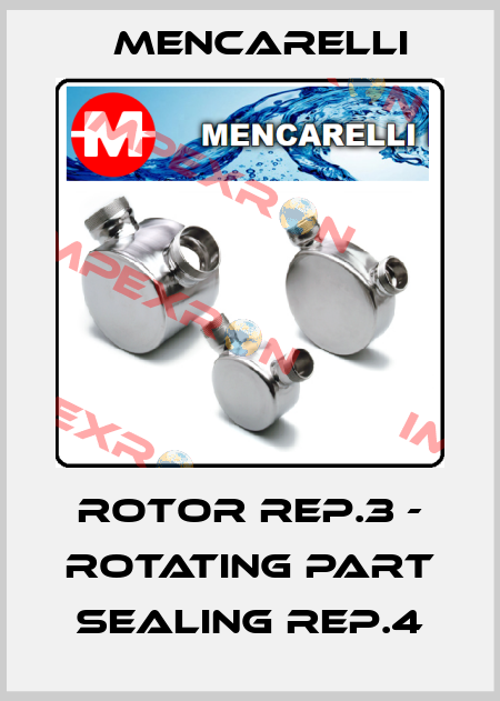 Rotor REP.3 - Rotating part sealing REP.4 Mencarelli