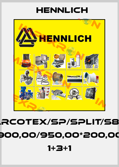 CARCOTEX/SP/SPLIT/S800 900,00/950,00*200,00 1+3+1 Hennlich