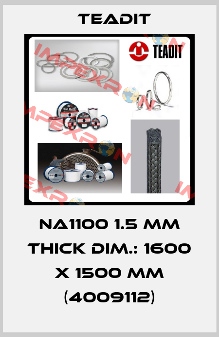 NA1100 1.5 mm thick Dim.: 1600 x 1500 mm (4009112) Teadit